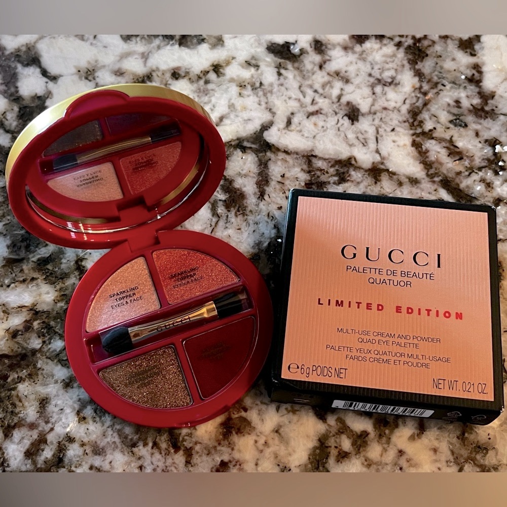 GUCCI Palette De Beaute Quatuor Palette in Festive Glow LIMITED EDITION